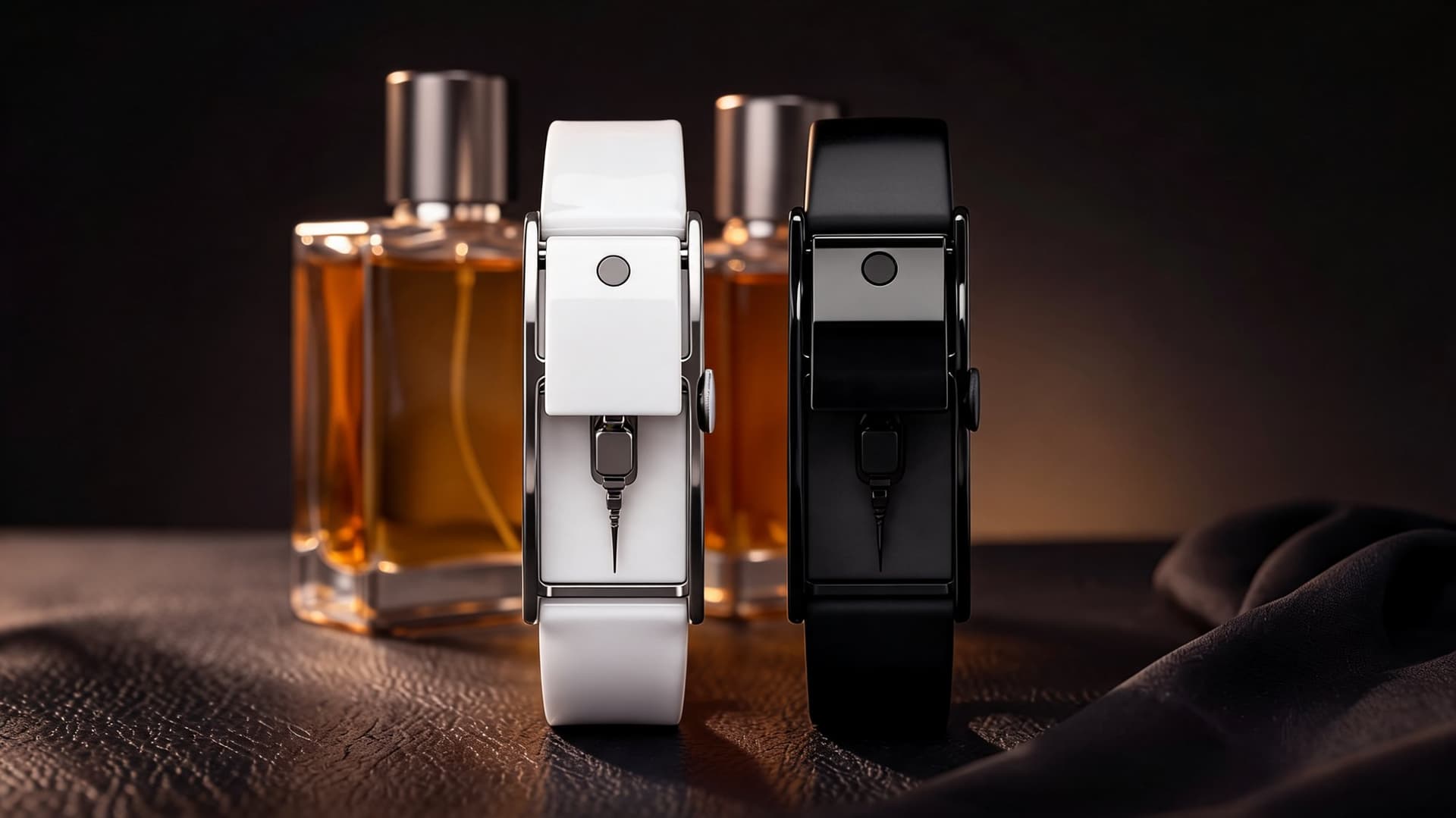 Parfüm-Armband in Schwarz und Weiß