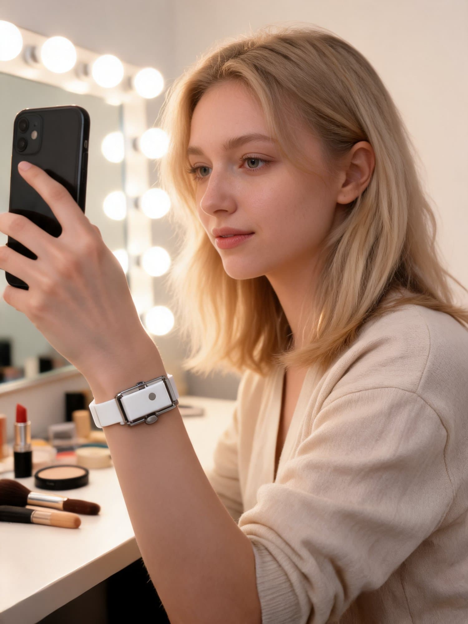 Get ready with me vor dem Date mit dem weißen Parfüm-Armband